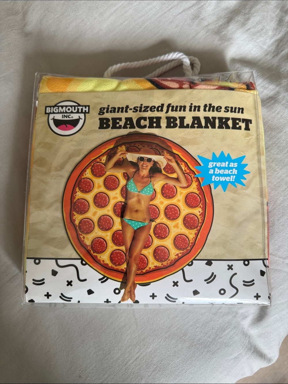 BigMouth Kids One-Piece Pizza Beach Blanket